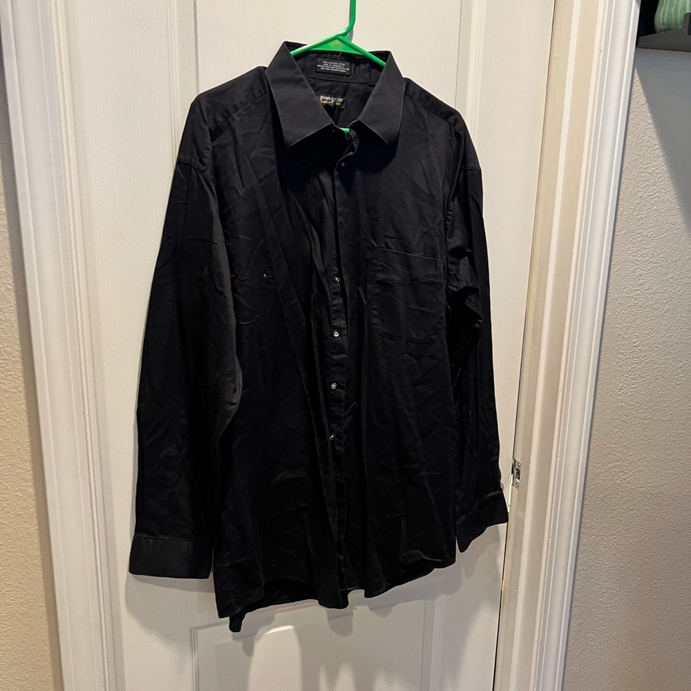 Black button up long sleeved shirt